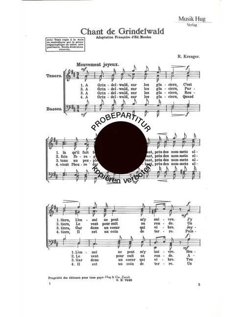 Chant de Grindelwald